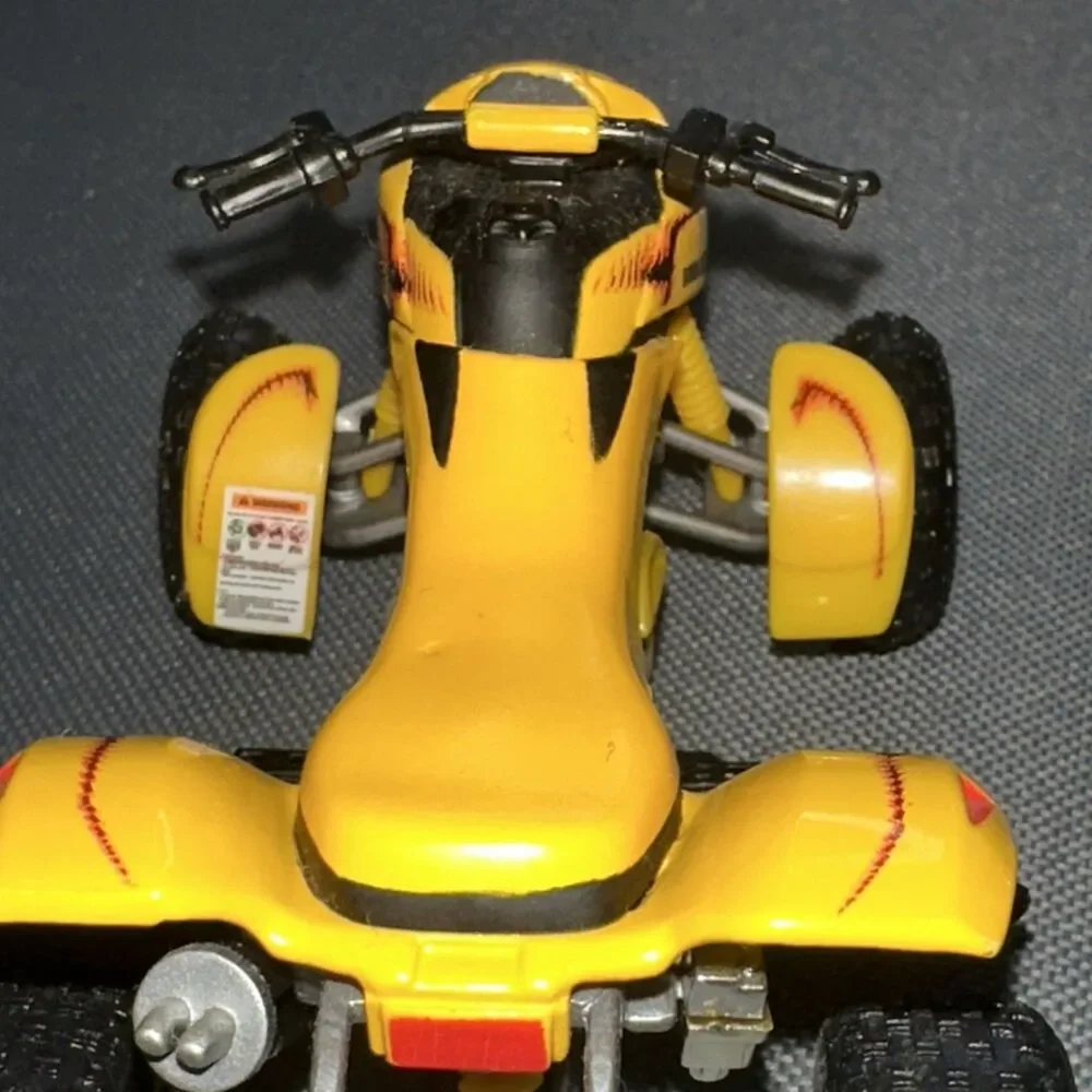 NewRay Bombardier DS650 Yellow 1:12 Die-Cast ATV Model Rubber Tires